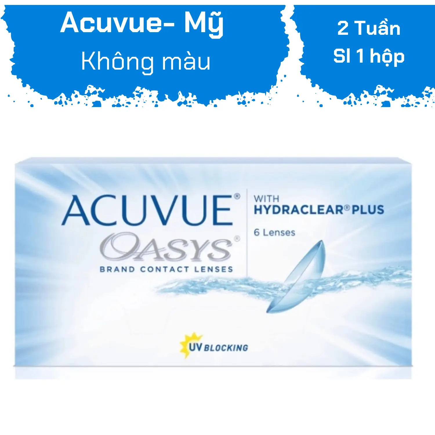 ACUVUE® OASYS CONTACT LENS WITH HYDRACLEAR® PLUS TECHNOLOGY — Image 1