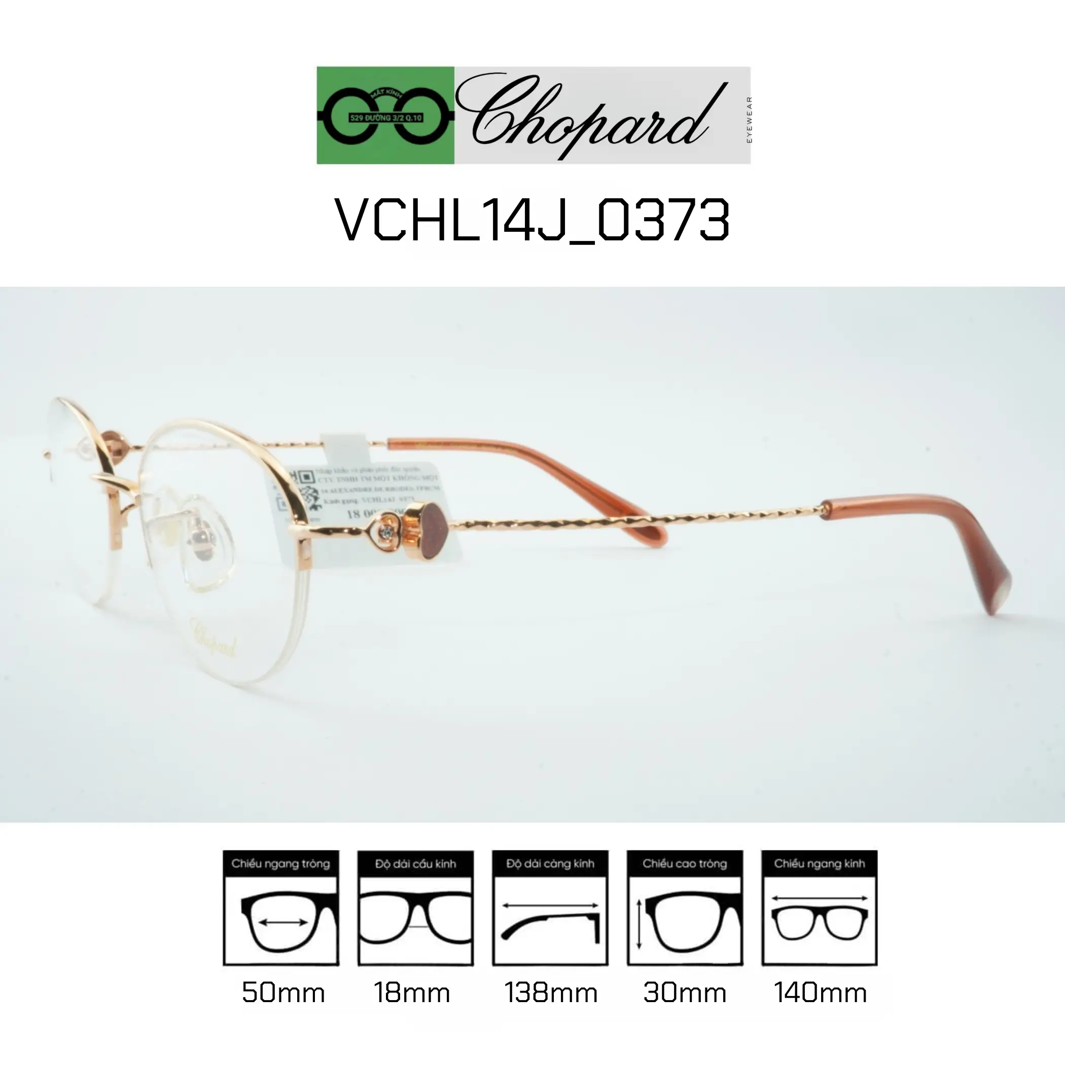 CHOPARD VCHL14J_0373 Eyeglass Frame — Image 1