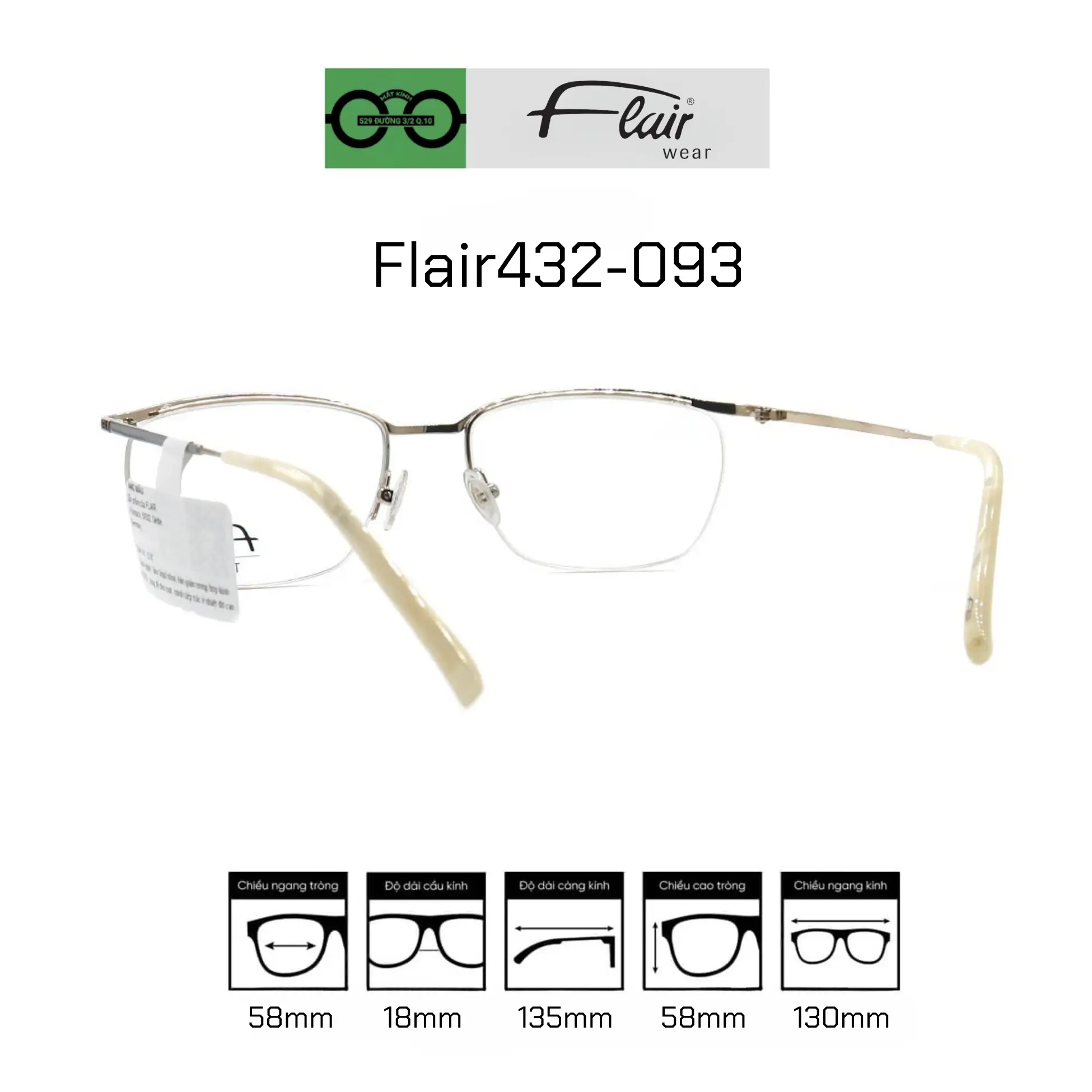 Gọng kính FLAIR 432_093 — Ảnh nhỏ 3