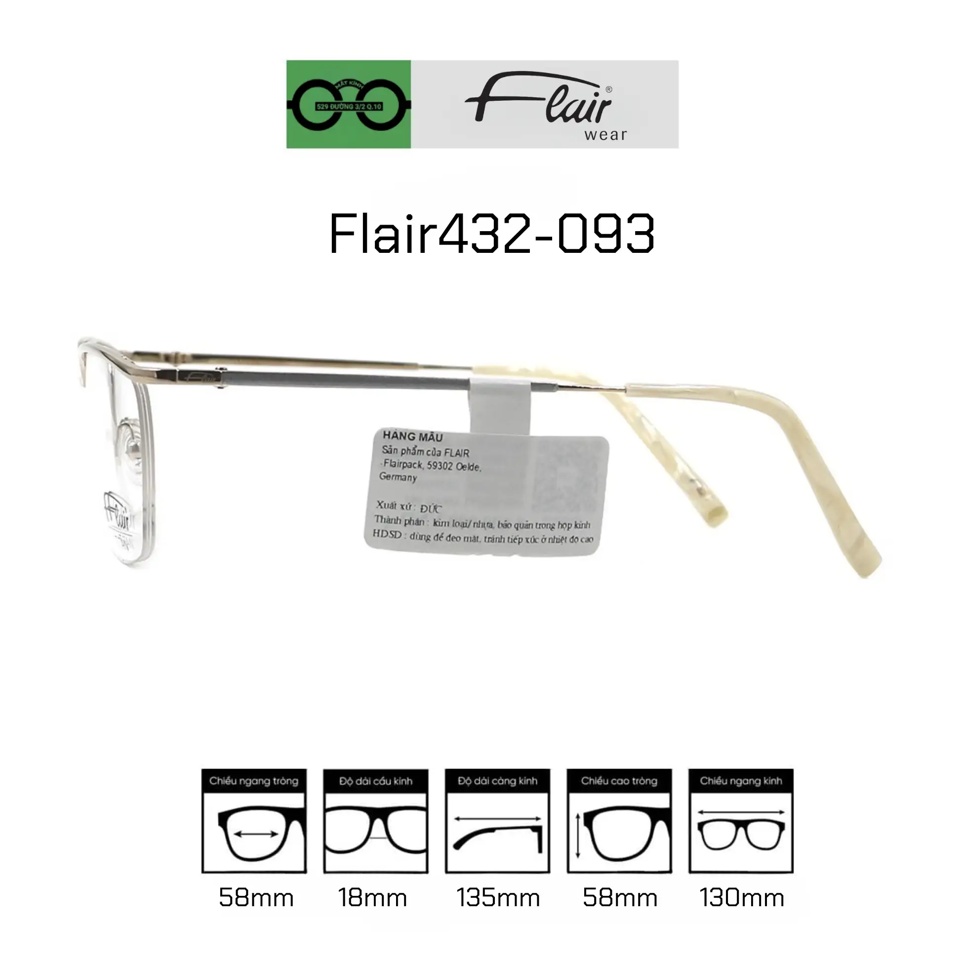 Gọng kính FLAIR 432_093 — Ảnh nhỏ 2