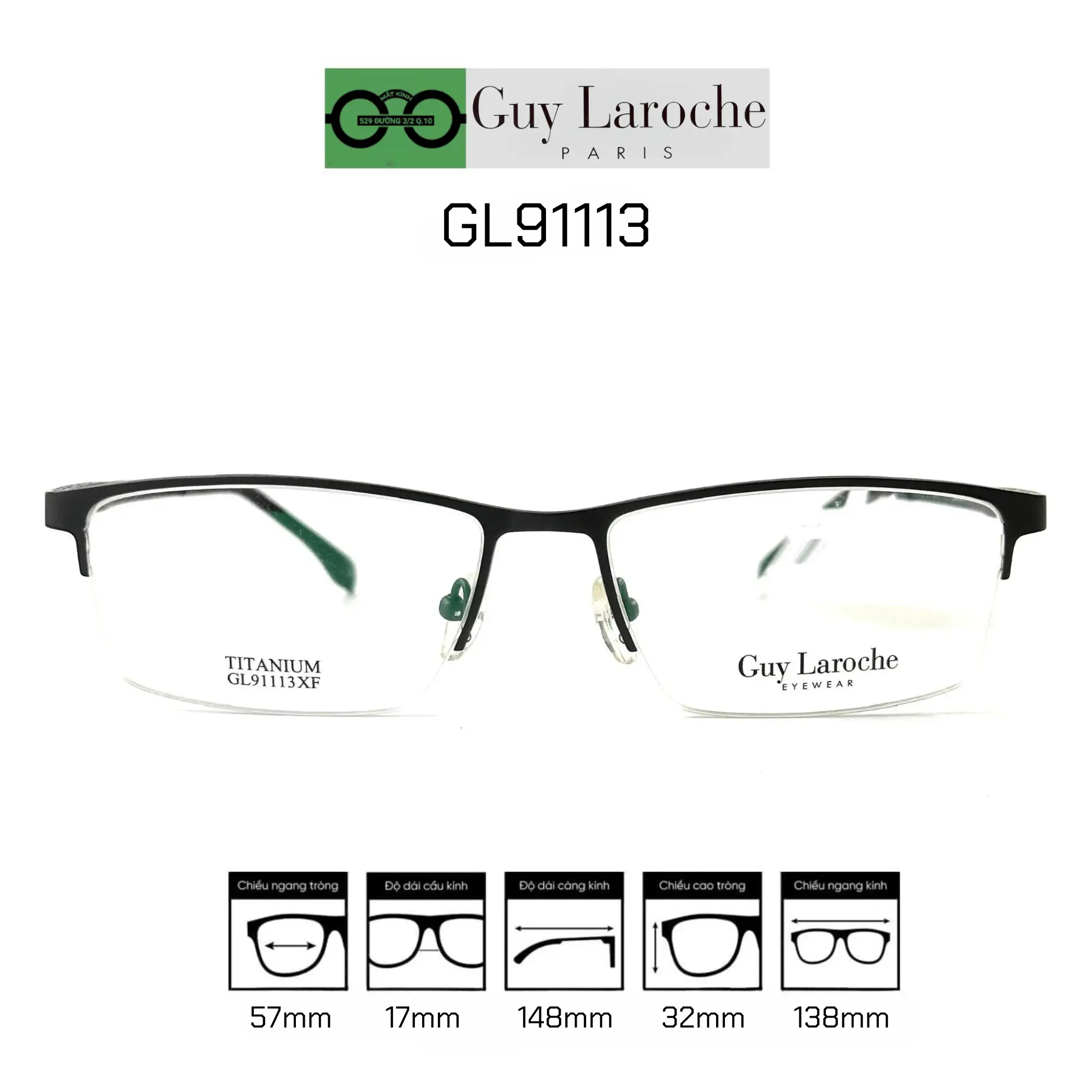 Gọng kính Guy Laroche Eyewear GL91113 chính hãng — Ảnh nhỏ 2