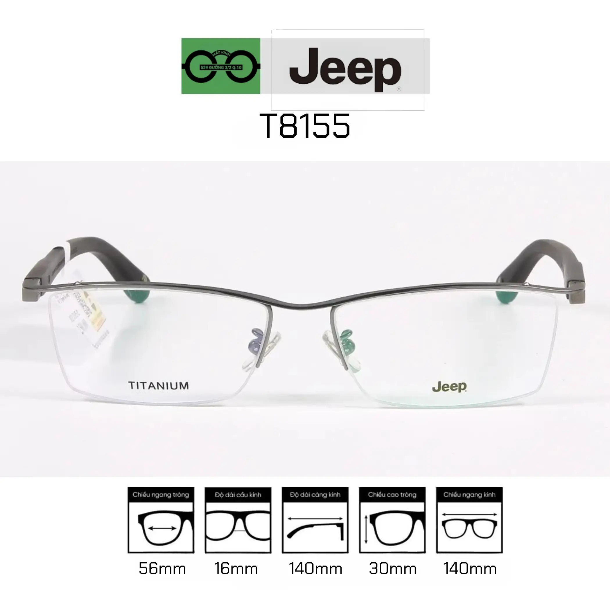 Gọng kính Jeep T8155 — Ảnh nhỏ 3