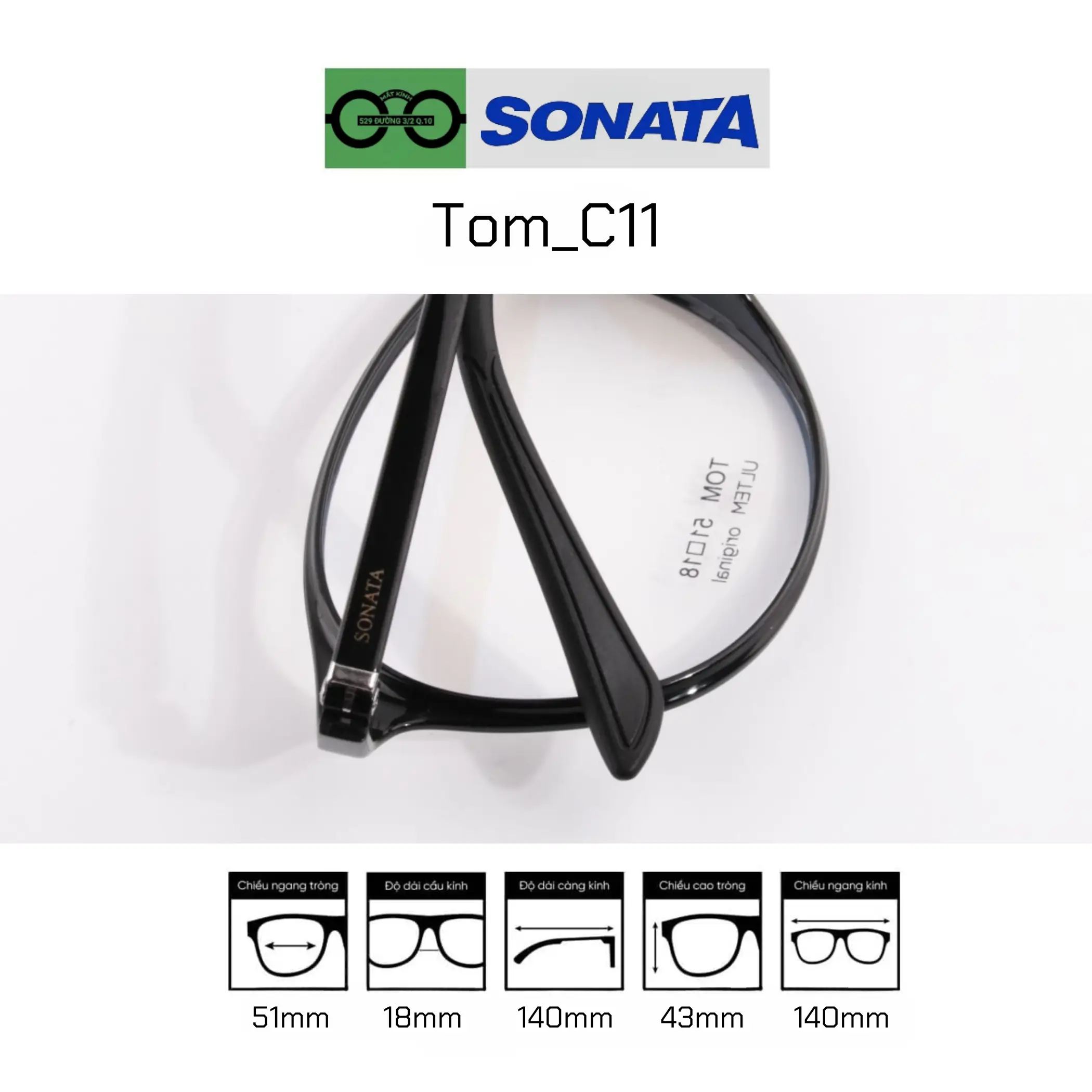 Gọng kính SONATA Tom_C11_51 — Ảnh nhỏ 2