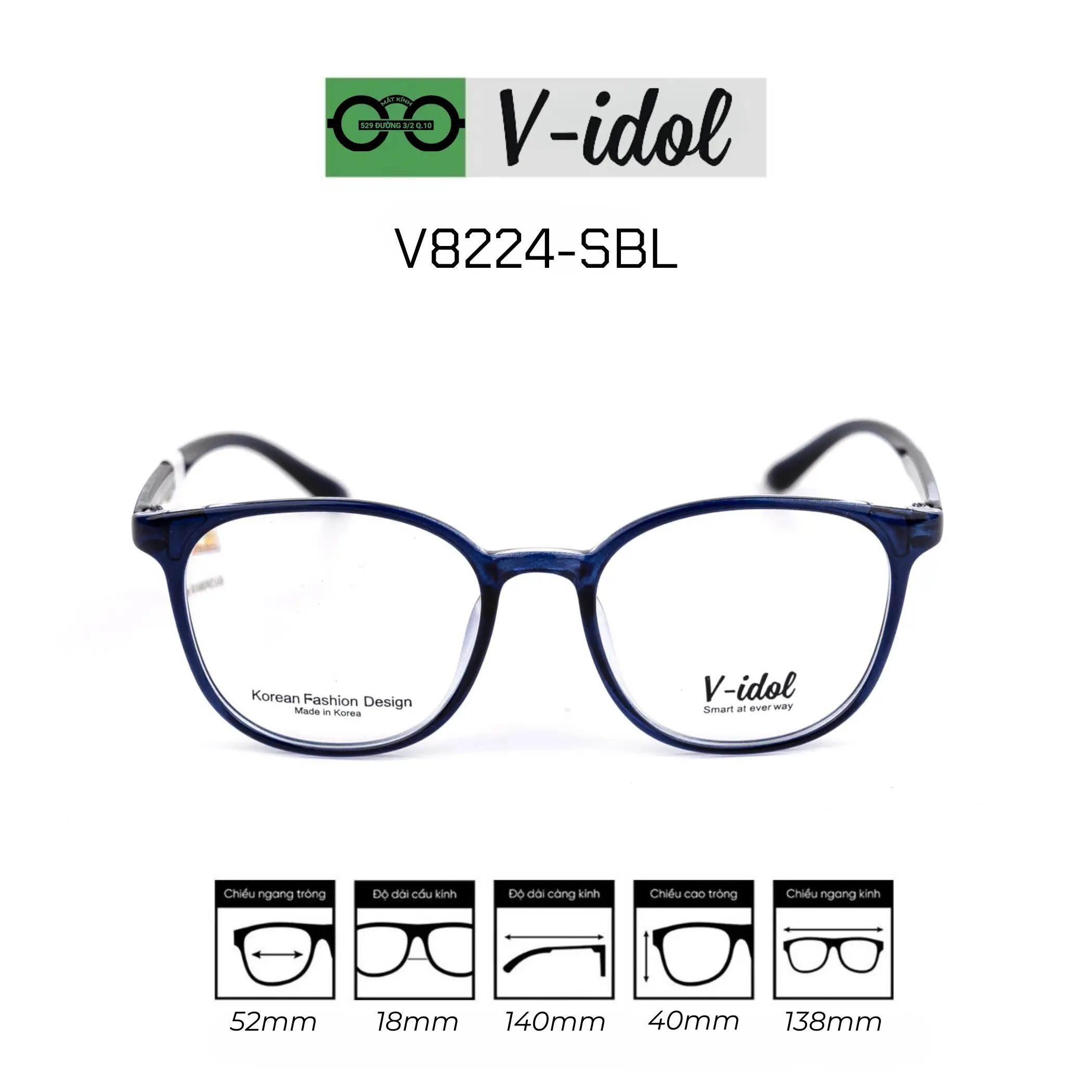 Gọng kính V-Idol V8224 — Ảnh nhỏ 3