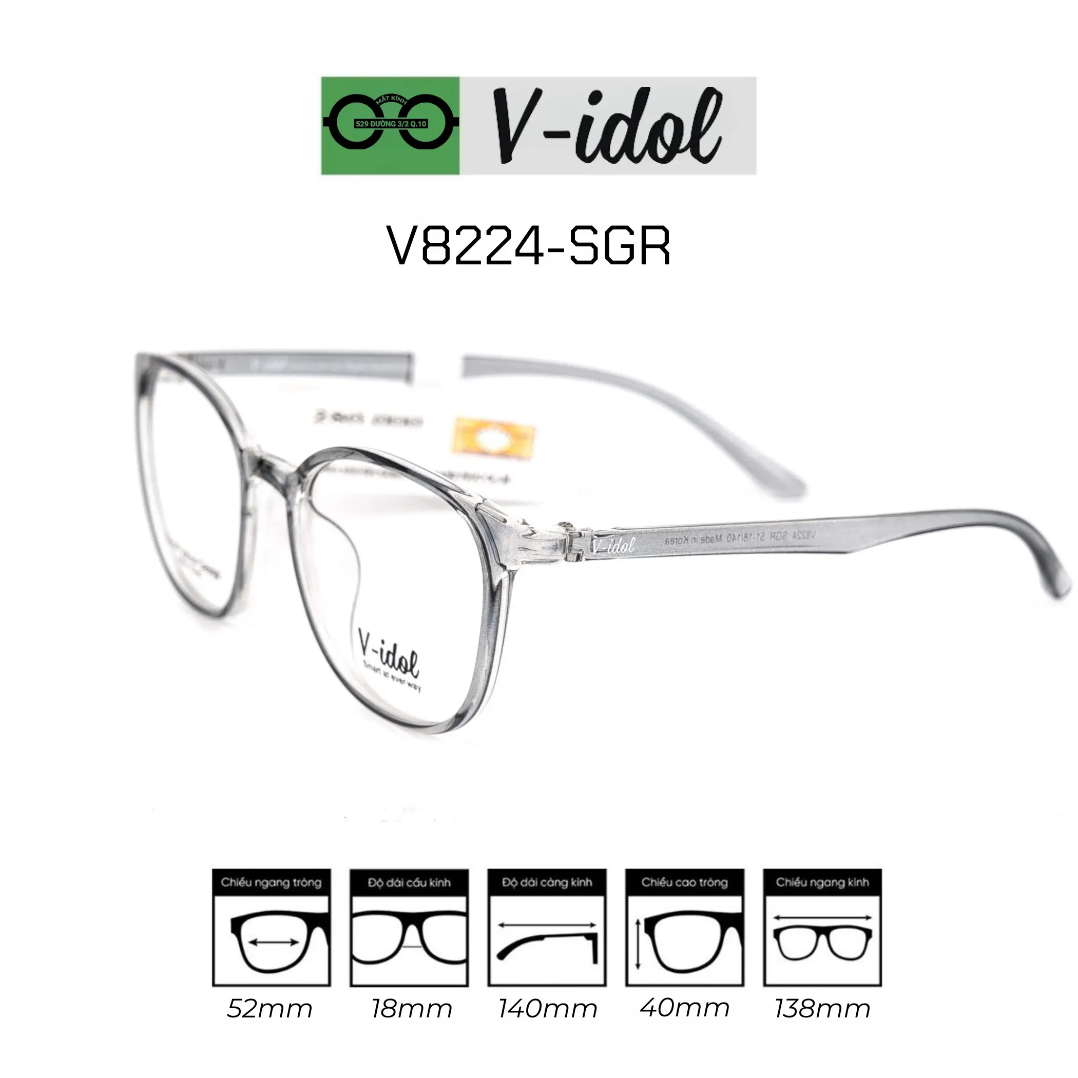 Gọng kính V-Idol V8224 — Ảnh nhỏ 4