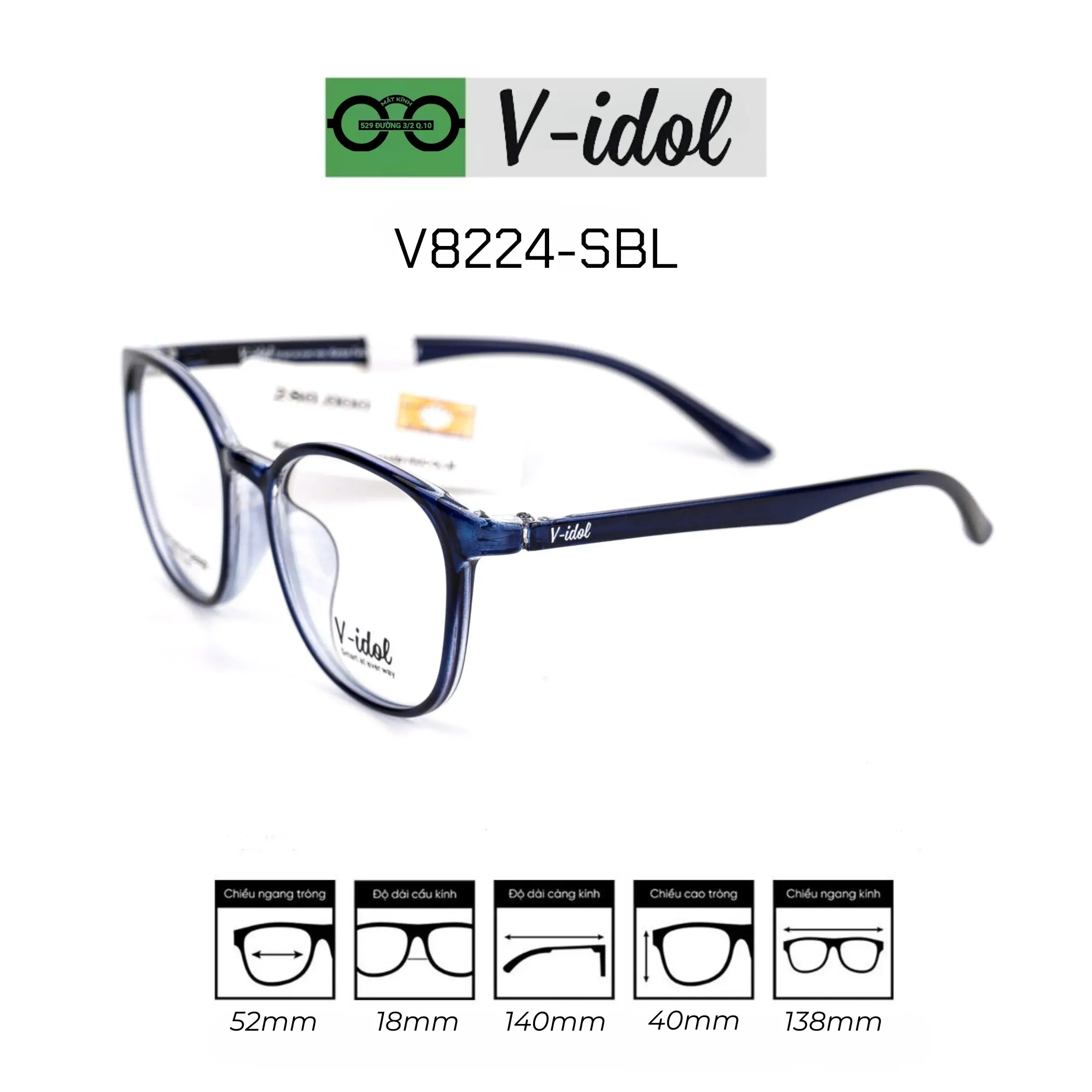 Gọng kính V-Idol V8224 — Hình 1
