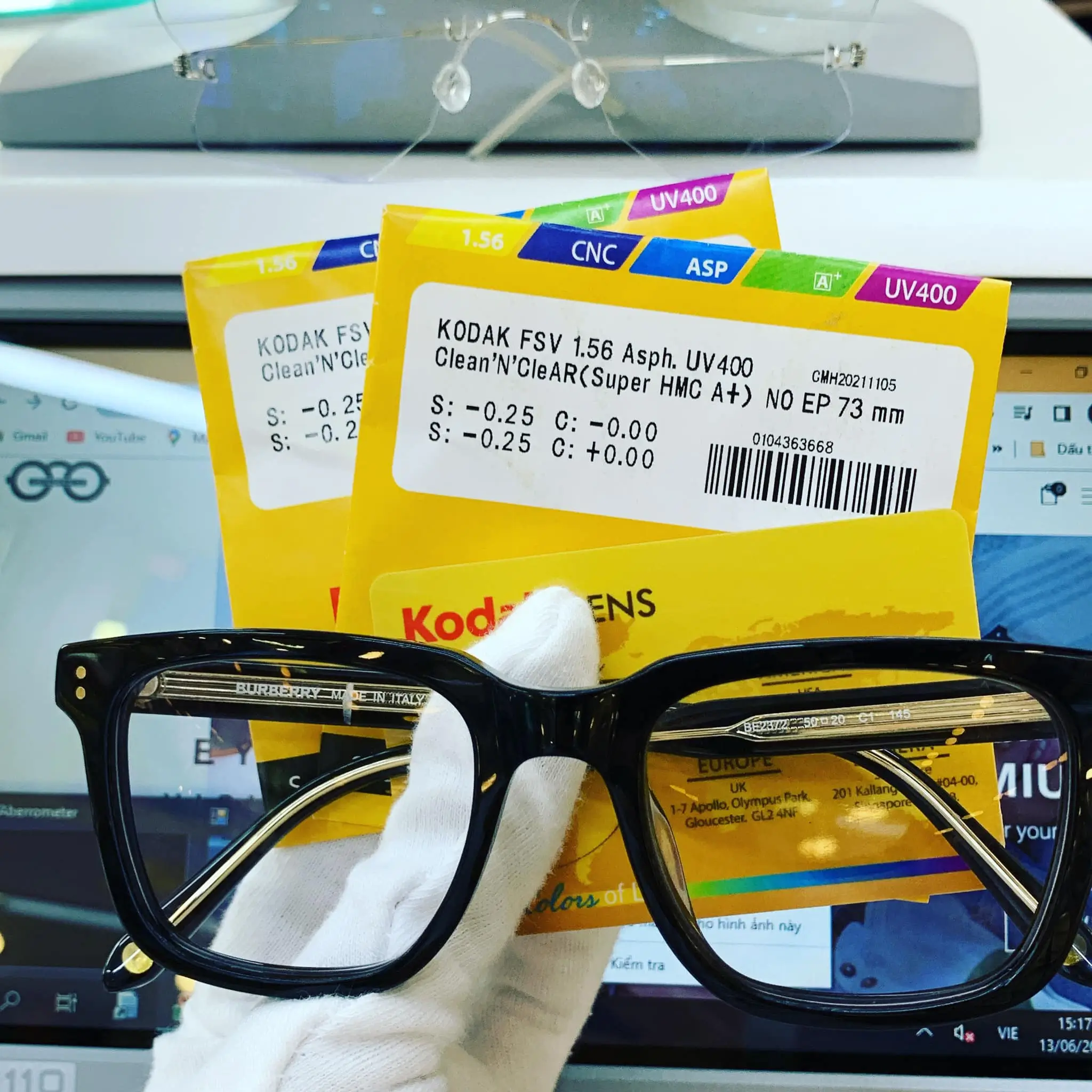 Tròng Kodak UV400 Clean&Clear 1.56 — Ảnh nhỏ 3