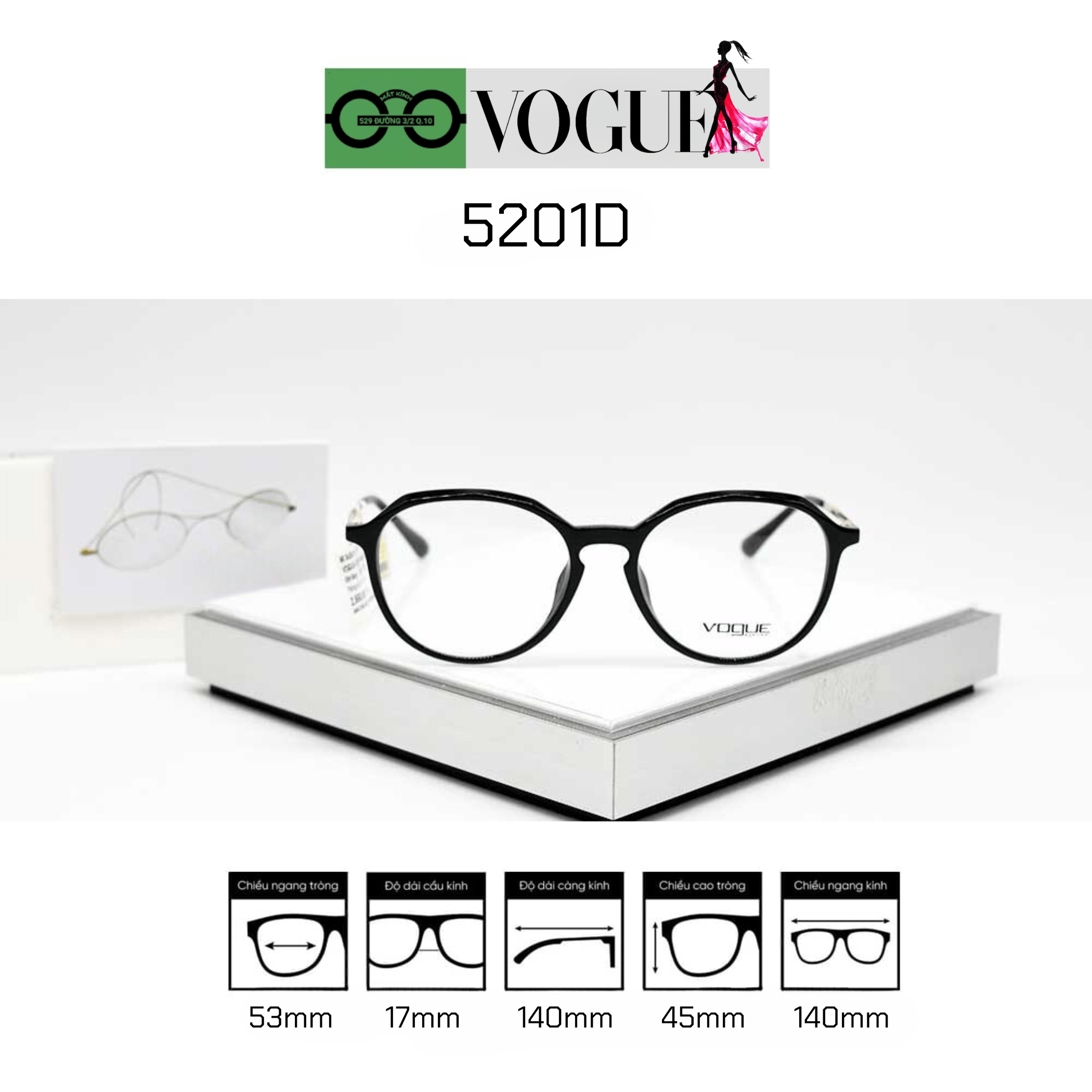 Gọng Kính Vogue VO5201 D-W656 — Ảnh nhỏ 2