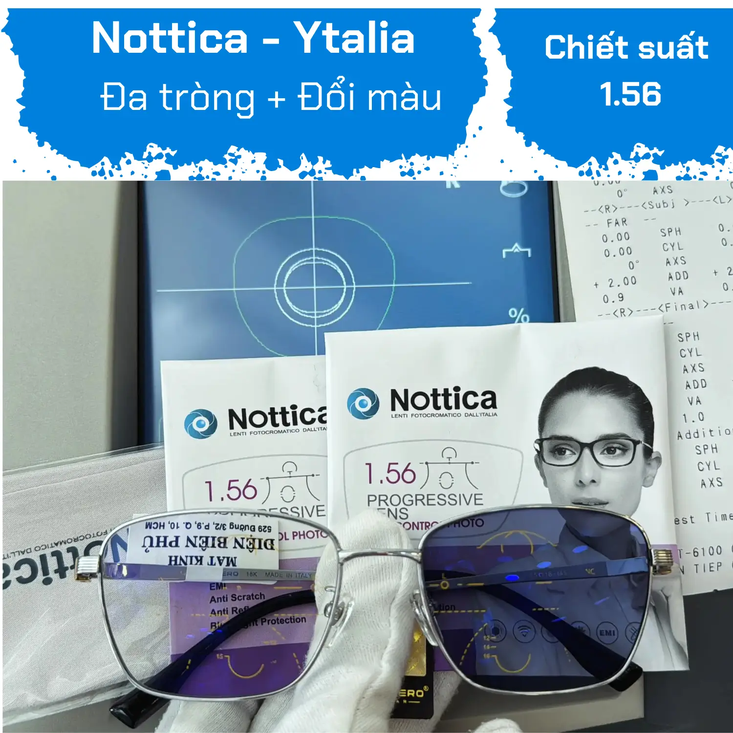 ASX NOTTICA 1.56 Progressive Color Changing Lenses — Image 1