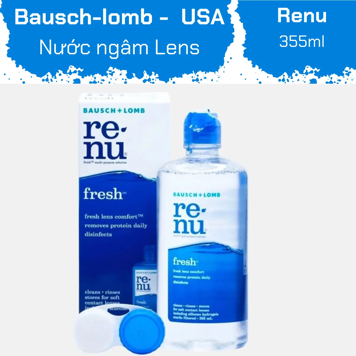 Renu Lens Solution 355ml Bausch Lomb USA — Image 1