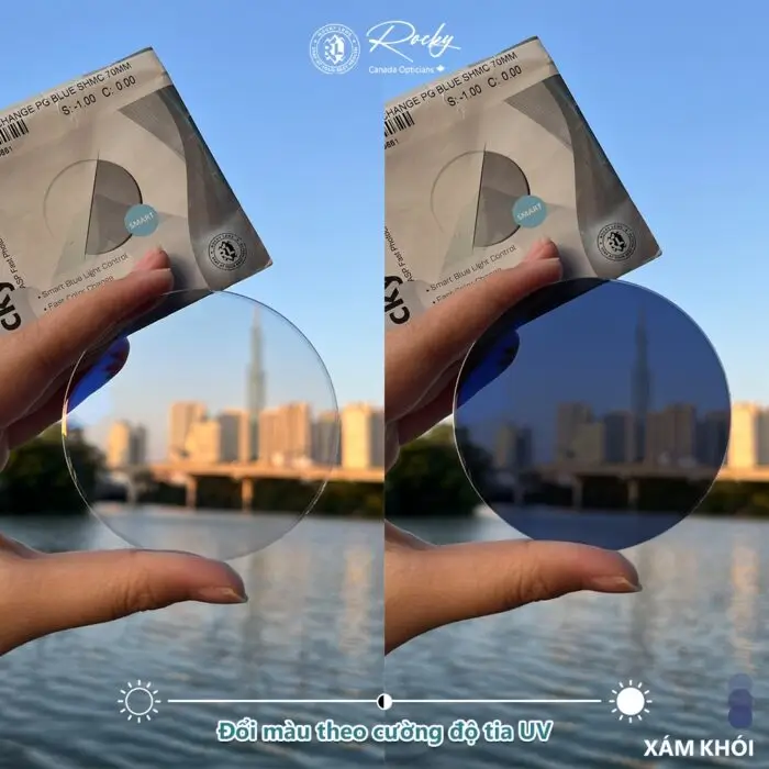 Tròng kính đổi màu Trendy Rocky Photochromic — Ảnh nhỏ 5