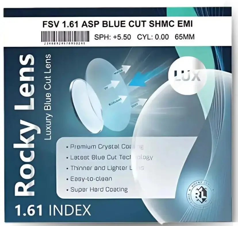 Tròng Kính Rocky 1.61 Index Luxury Mỏng Nhẹ — Ảnh nhỏ 4