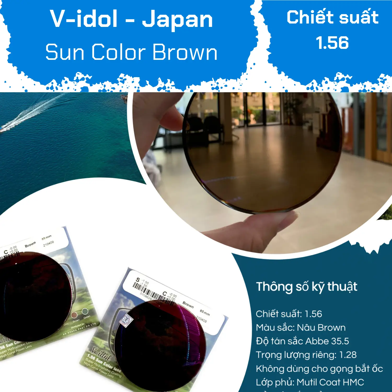 V-idol High Curve Sun Color/ Brown — Ảnh nhỏ 4