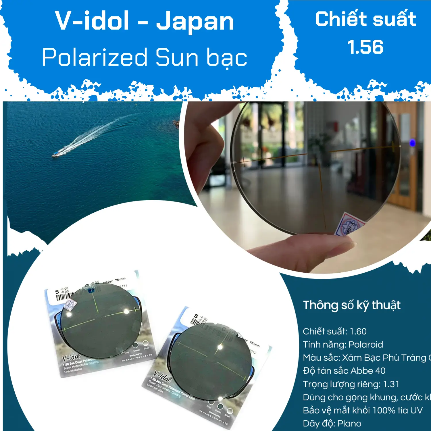 V-idol Polarized Sun Color/ Grey Sliver Mirror — Ảnh nhỏ 3