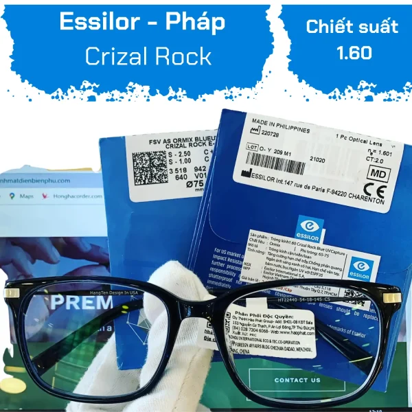 Tròng Kính Crizal® Rock™ Essilor 1.60