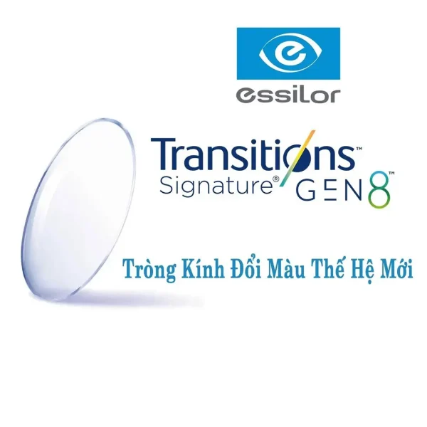 Tròng Transitions 8 Sapphire HR 1.50 Xanh Essilor - Hình ảnh 2