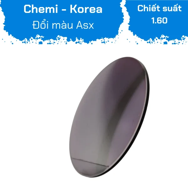 Tròng Kính Đổi Màu Chemi  1.60 ASP Photochromic - Hình ảnh 3