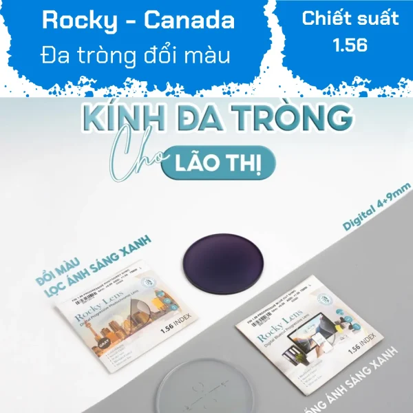 Đa Tròng Rocky 1.56 SHMC Đổi Màu Lọc ASX