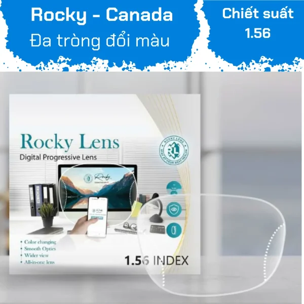 Đa Tròng Rocky 1.56 SHMC Đổi Màu Lọc ASX - Hình ảnh 3