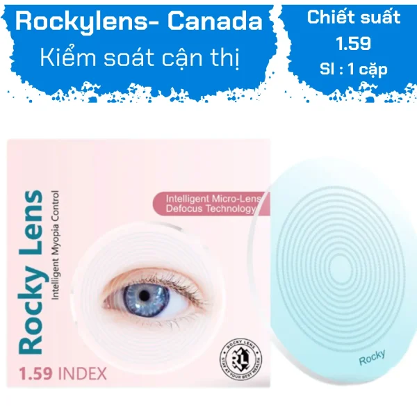 Rocky Intelligent Micro-Lens Defocus 1.59 Canada Kiểm Soát Cận Thị Trẻ Em - Hình ảnh 2