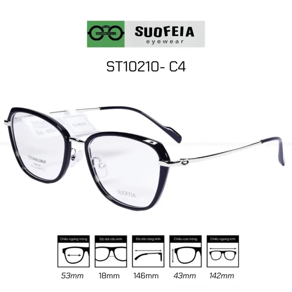 GỌNG SUOFEIA ST10210 - C2 NHỰA TR90 và Titanium