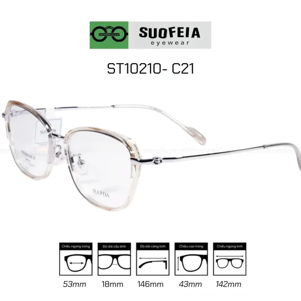 GỌNG SUOFEIA ST10210 - C21 NHỰA TR90 và Titanium