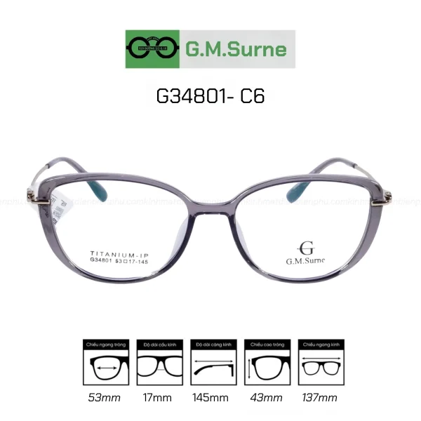 Gọng G.M.Surne G34801- C6 - Hình ảnh 2