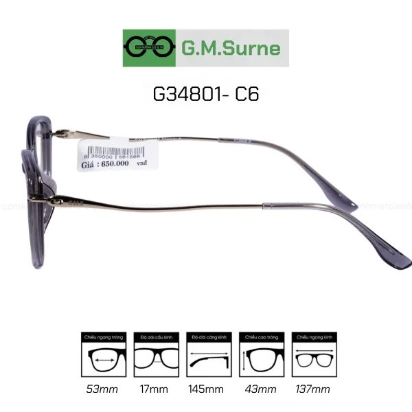 Gọng G.M.Surne G34801- C6 - Hình ảnh 3