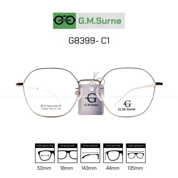 Gọng G.M.Surne 8399 - C1 - Hình ảnh 3