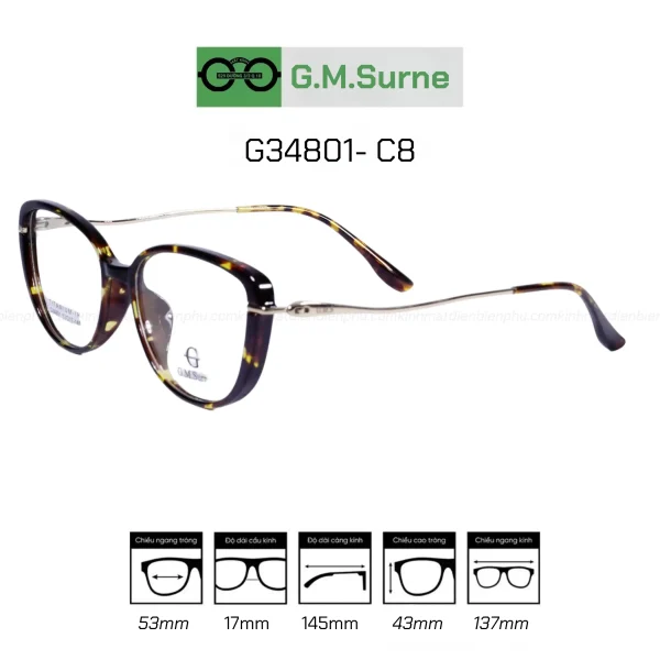 Gọng G.M.Surne G34801- C8